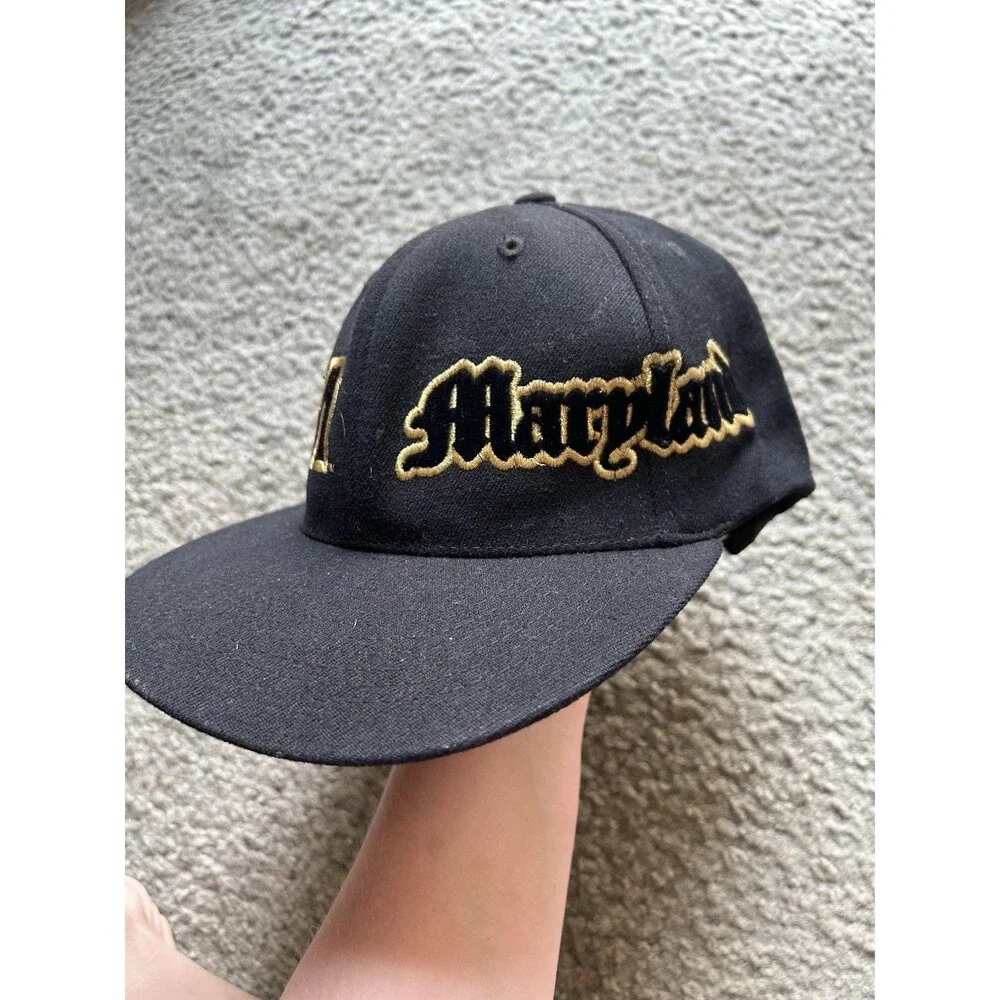 Vintage Marylander Embroidered Hat Black & Gold